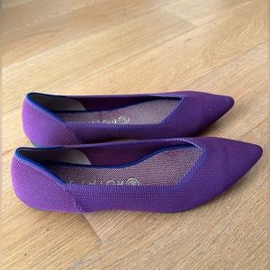 Rothy’s The Point Flats (Purple) - LIKE NEW size 10